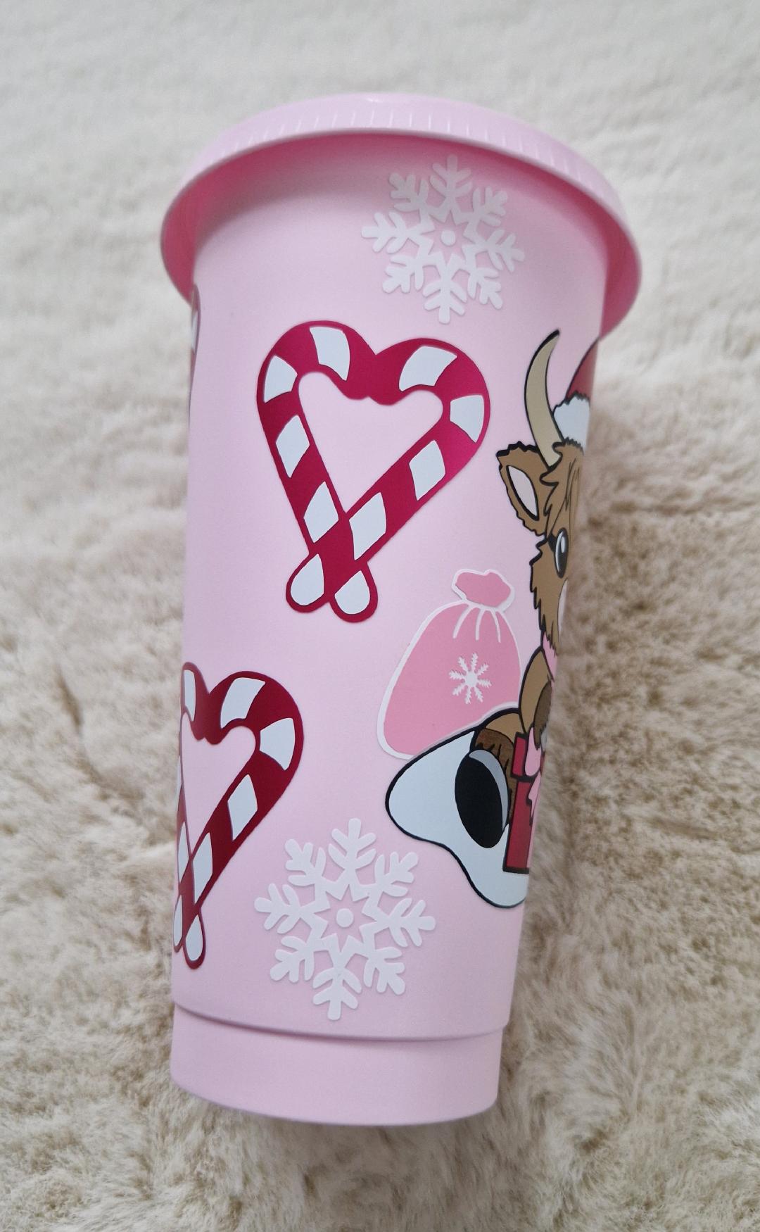 Highland Cow Cutie 24oz Cold Cup