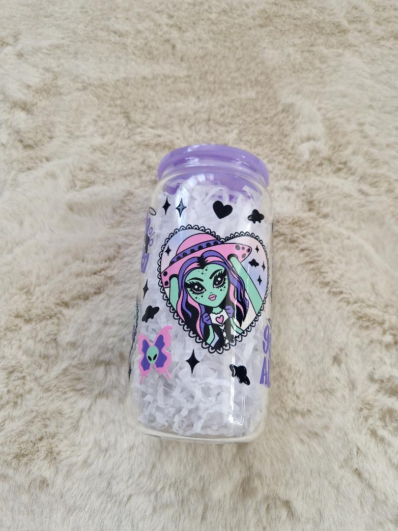 99% Alien 16oz Glass Cup