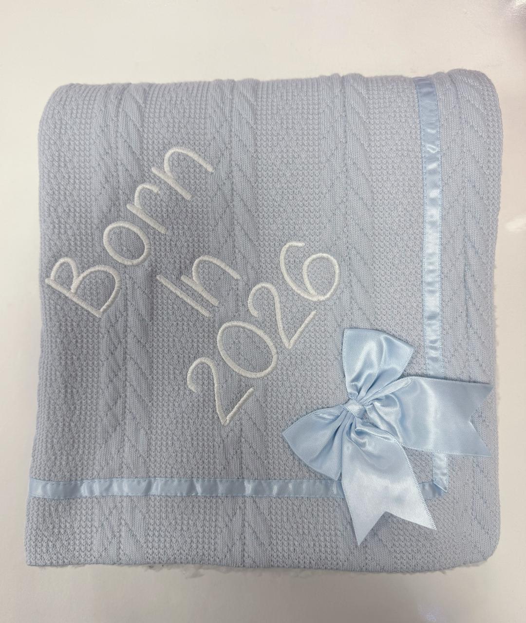 Born in 2026 / Personalised Blanket