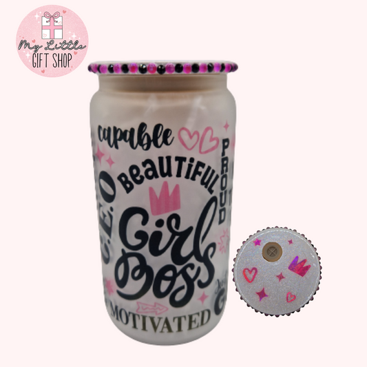 Girl Boss Glass cup