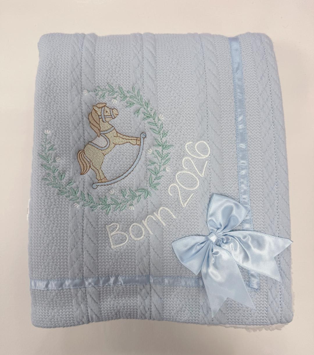 Rocking Horse Personalised blanket