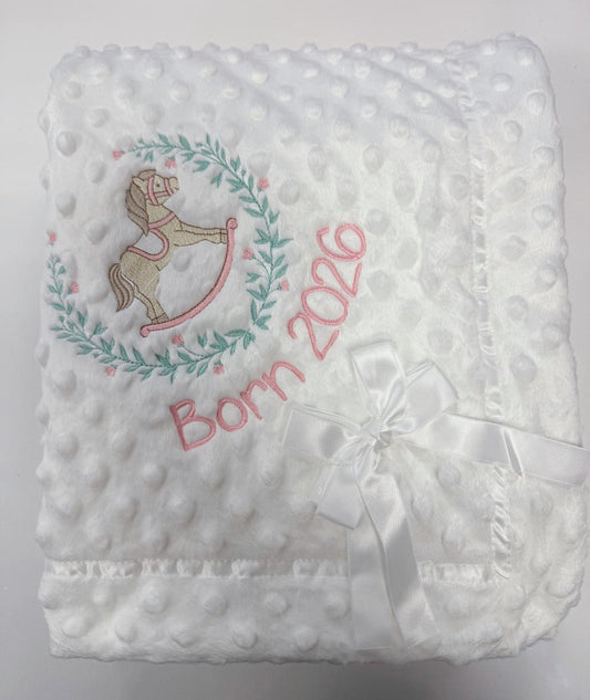 Rocking Horse Personalised blanket