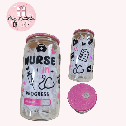 Student Nurse Glass Cup