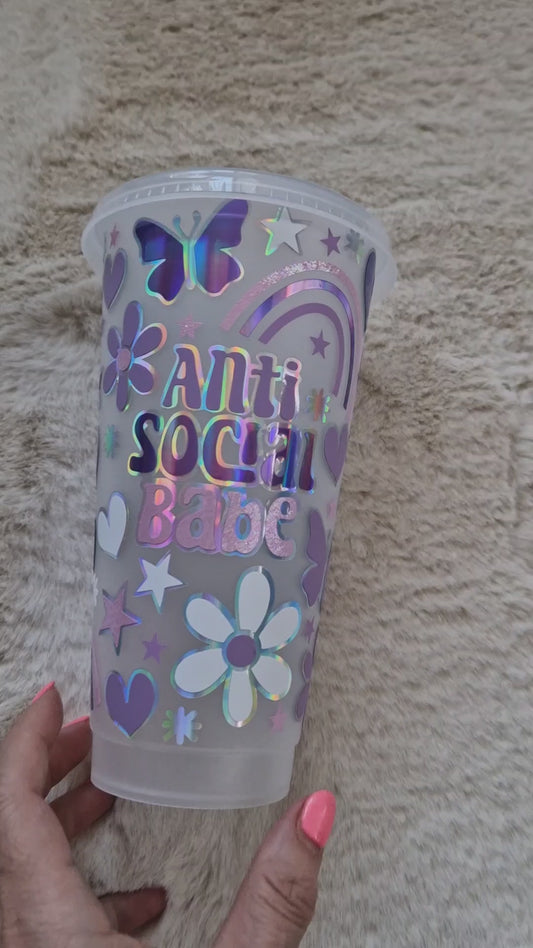 Anti Social Babe 24oz Cold Cup