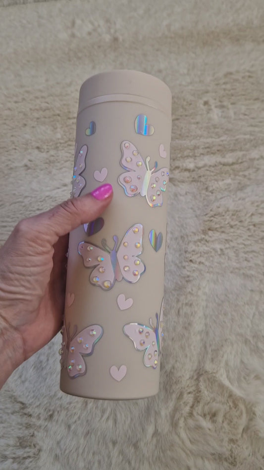 Butterfly Skinny Tumbler